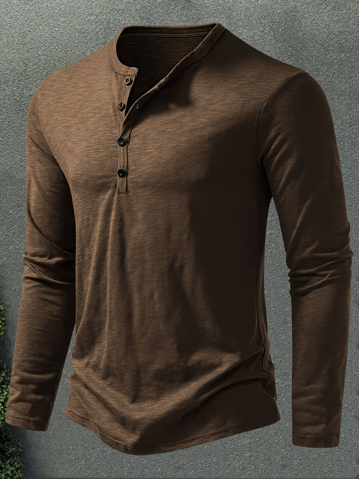 Dalton | Klassisk Knapp-Placket Henley