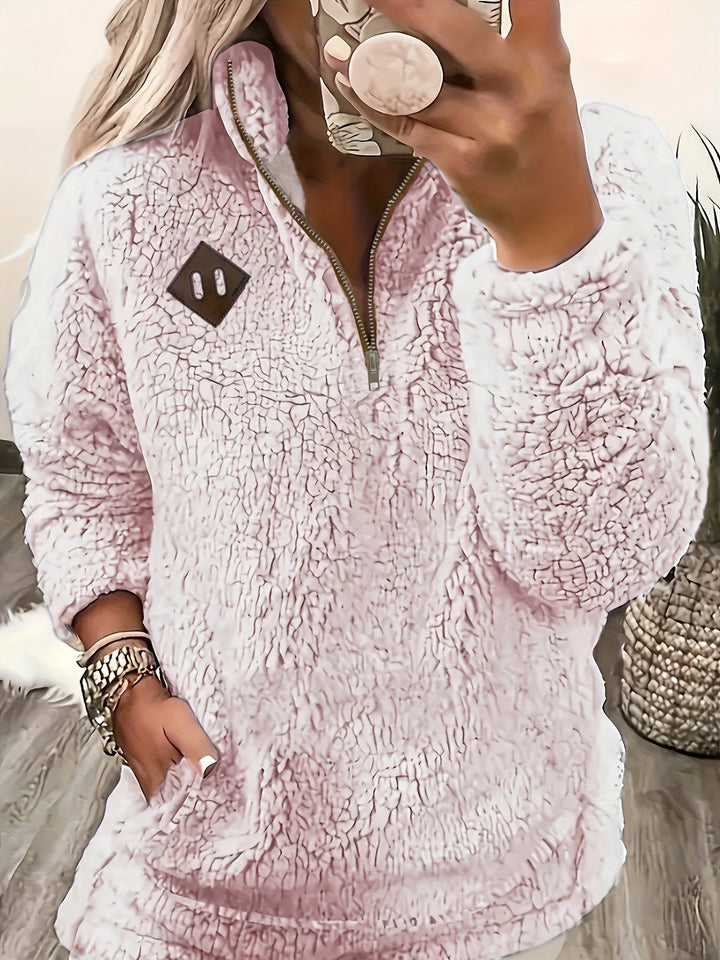 Renee | Mysig Halvdragkedja Pullover