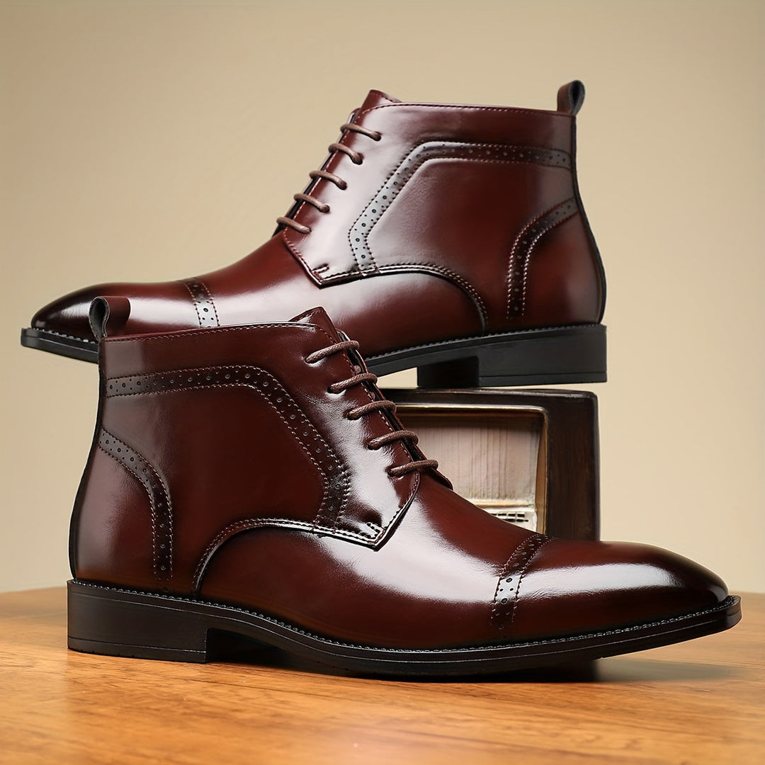 Everly | Raffinerade Cap-Toe Ankelstövlar