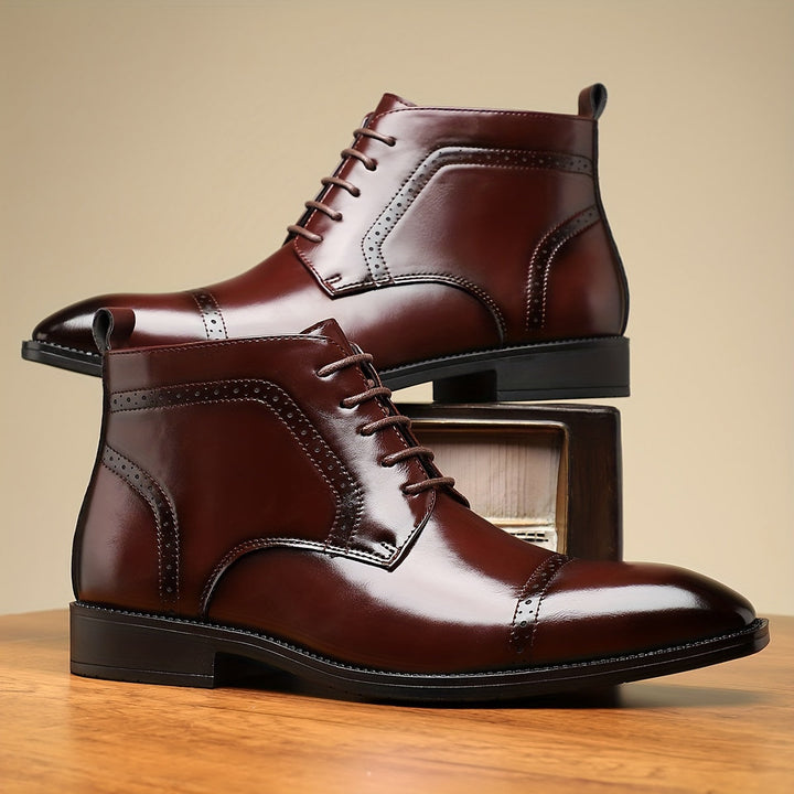 Everly | Raffinerade Cap-Toe Ankelstövlar