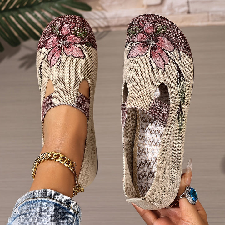Marjorie | Broderade Slip-On Lätta Skor