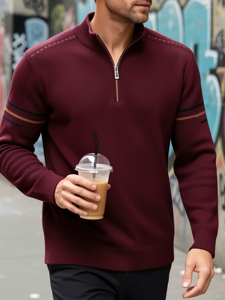 Nathan | Halvdraget Mock Neck Tröja