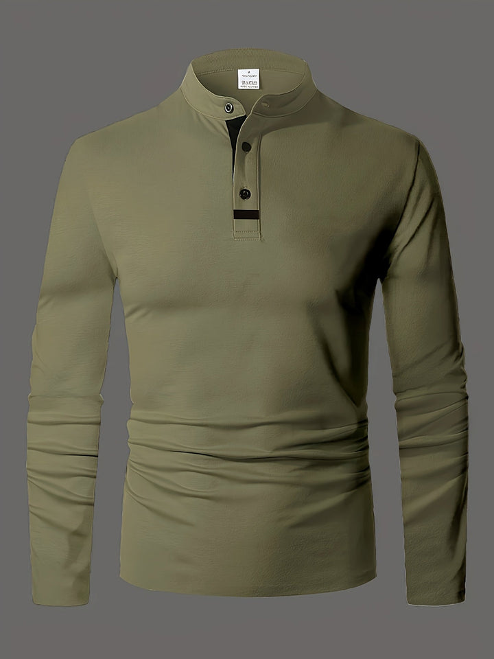 Jasper | Raffinerad långärmad Henley