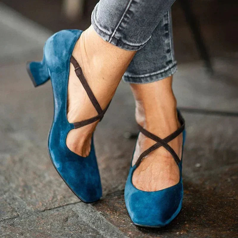 Aubree | Elegant Premium Remmidjehöga Klackar