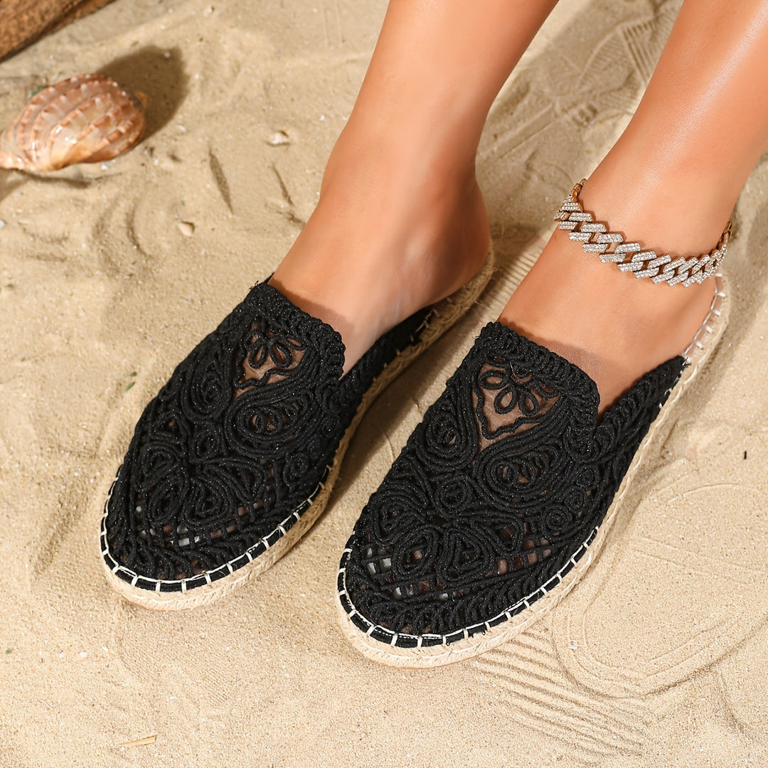 Bonnie | Vävd Slip-On Mules
