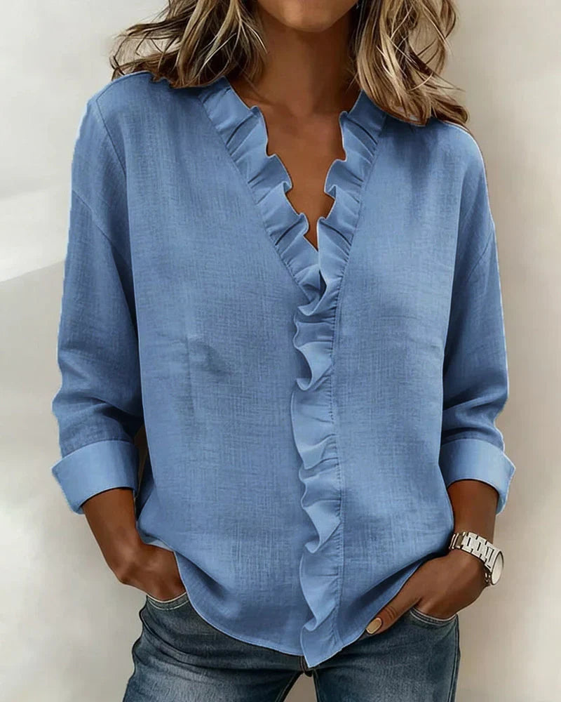 Chloe | Lättvikts V-ringad Blus