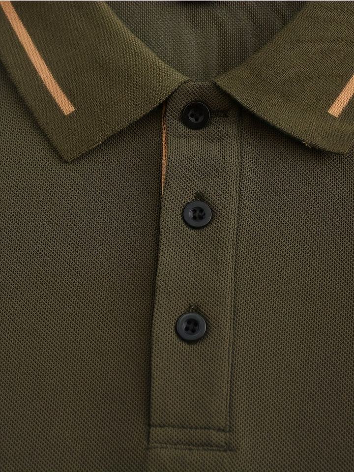 Dalton | Raffinerad långärmad polo