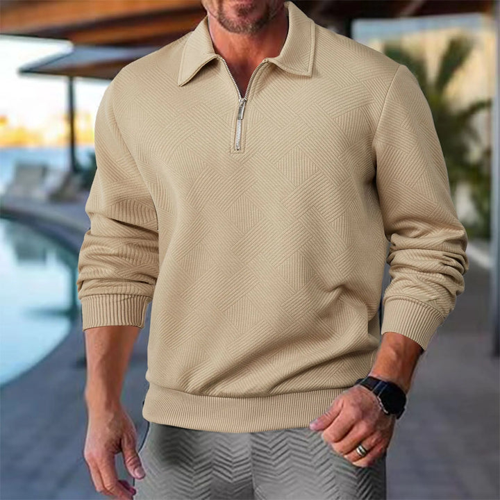 Hudson | Texturerad Halvdraget Pullover