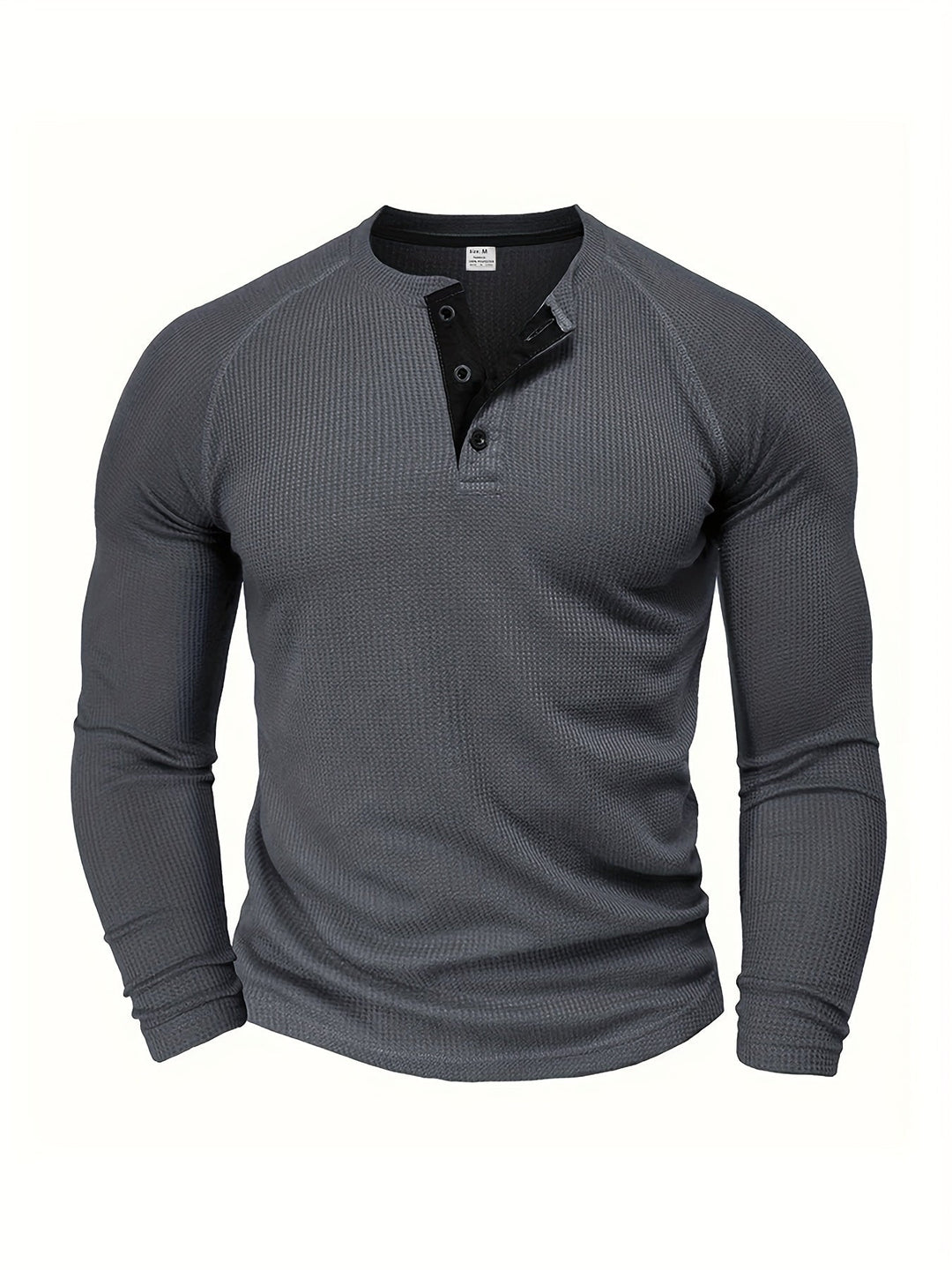 Graham | Klassisk Button Henley Skjorta