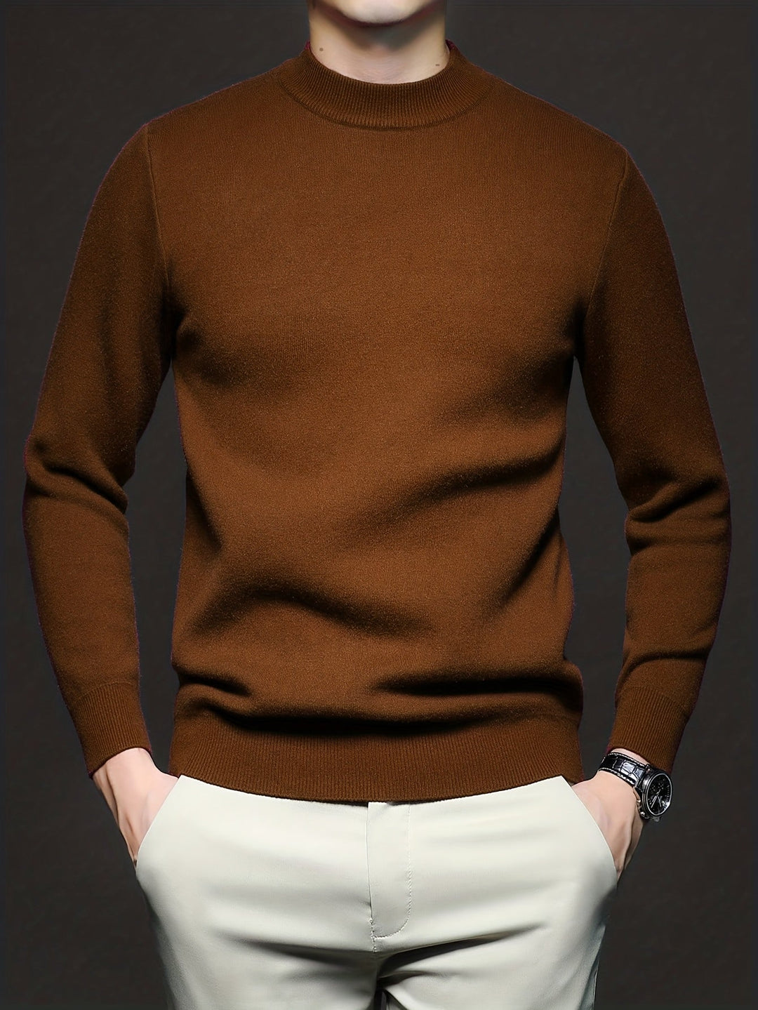 Russell | Finslipad Mock-Neck Tröja