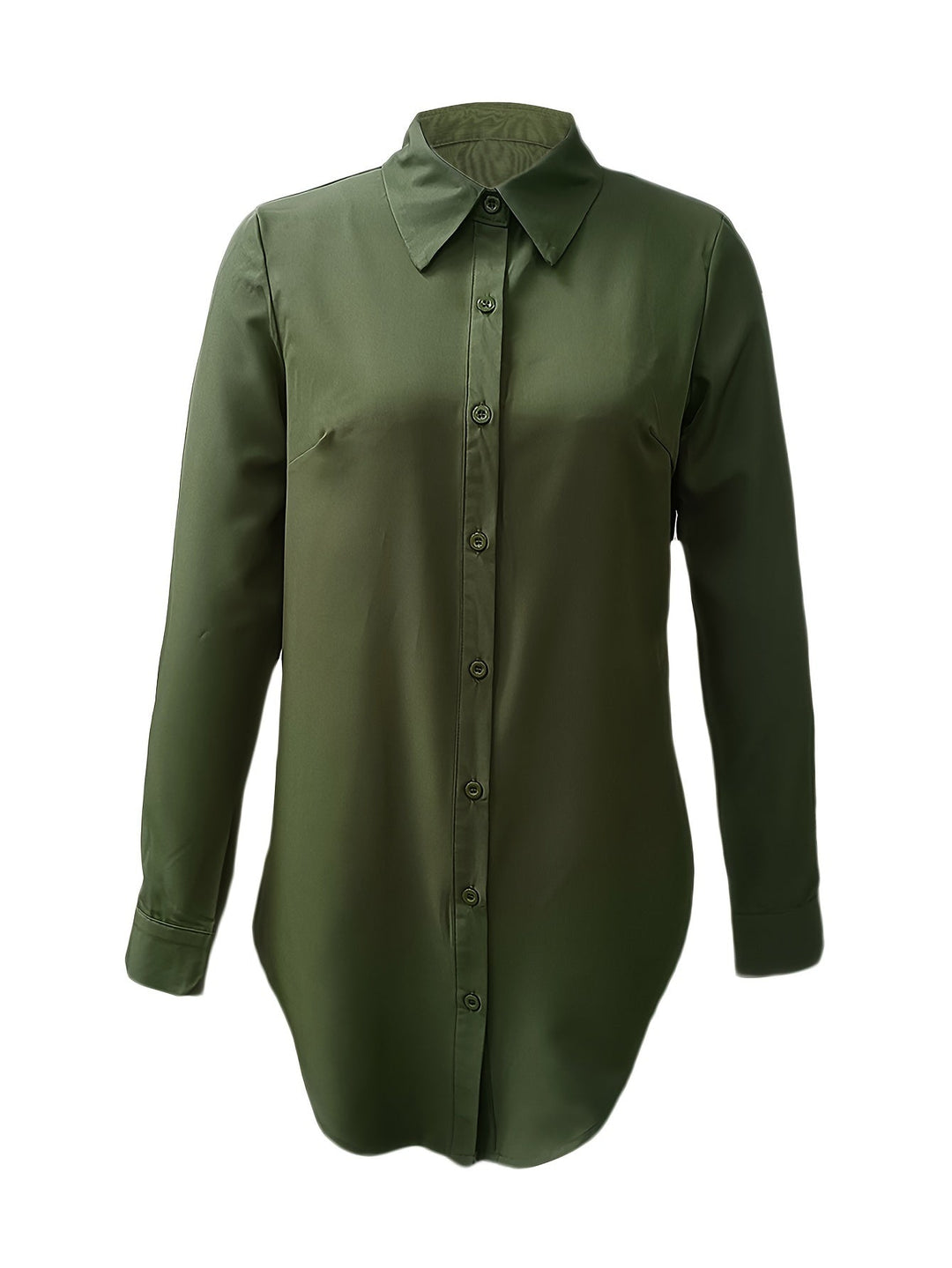 Quinn | Fins Button-Front Blus
