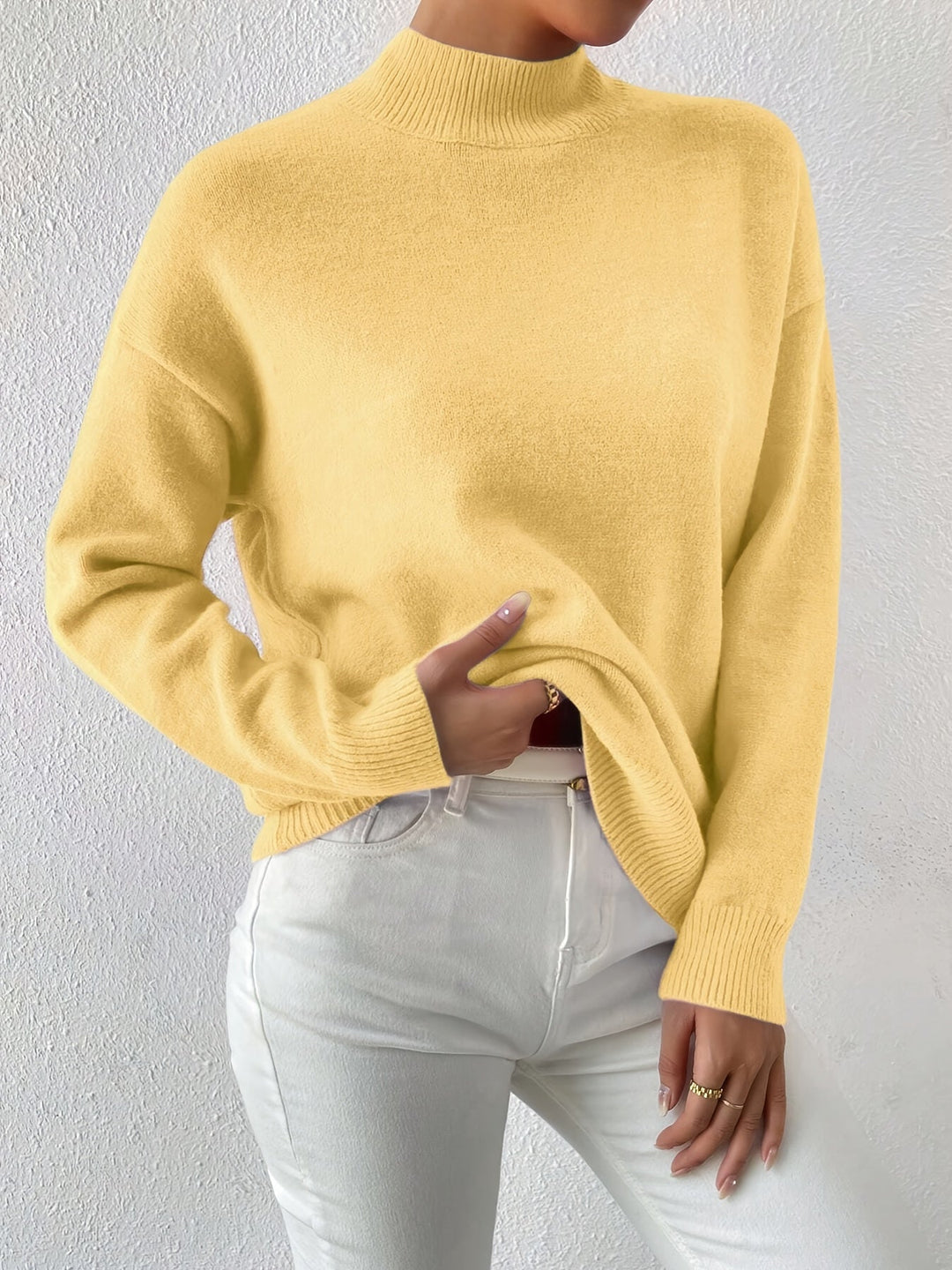 Lorelei | Förfinad Mock Neck Tröja