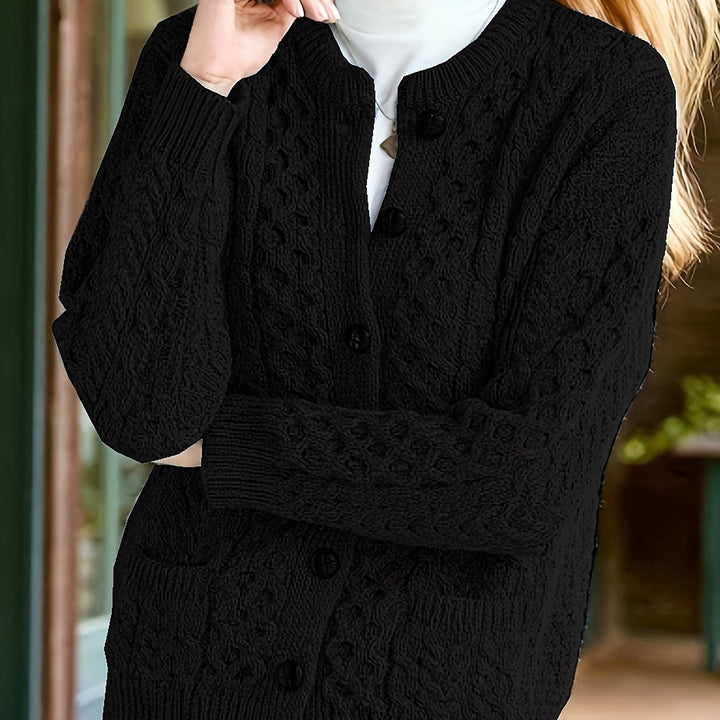 Fern | Texturerad Knapp-Front Kofta