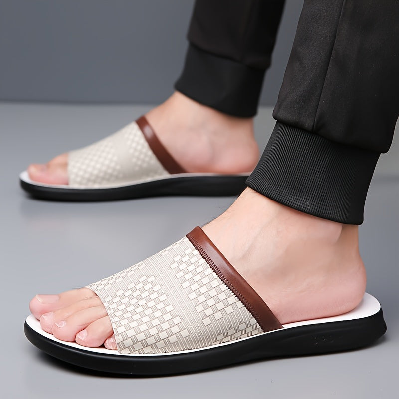 Elliot | Vävda Slide Sandaler