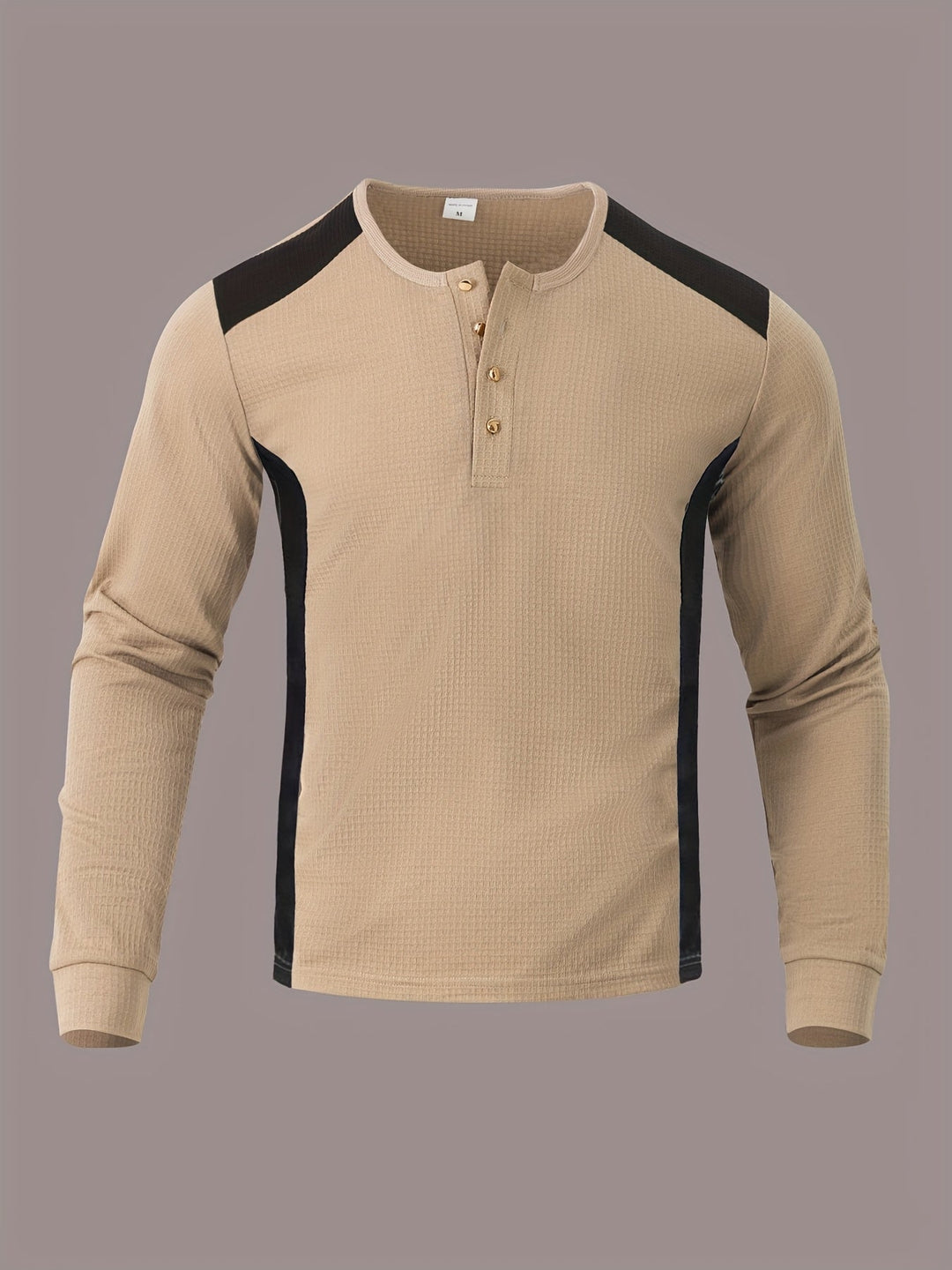 Curtis | Texturerad långärmad Henley