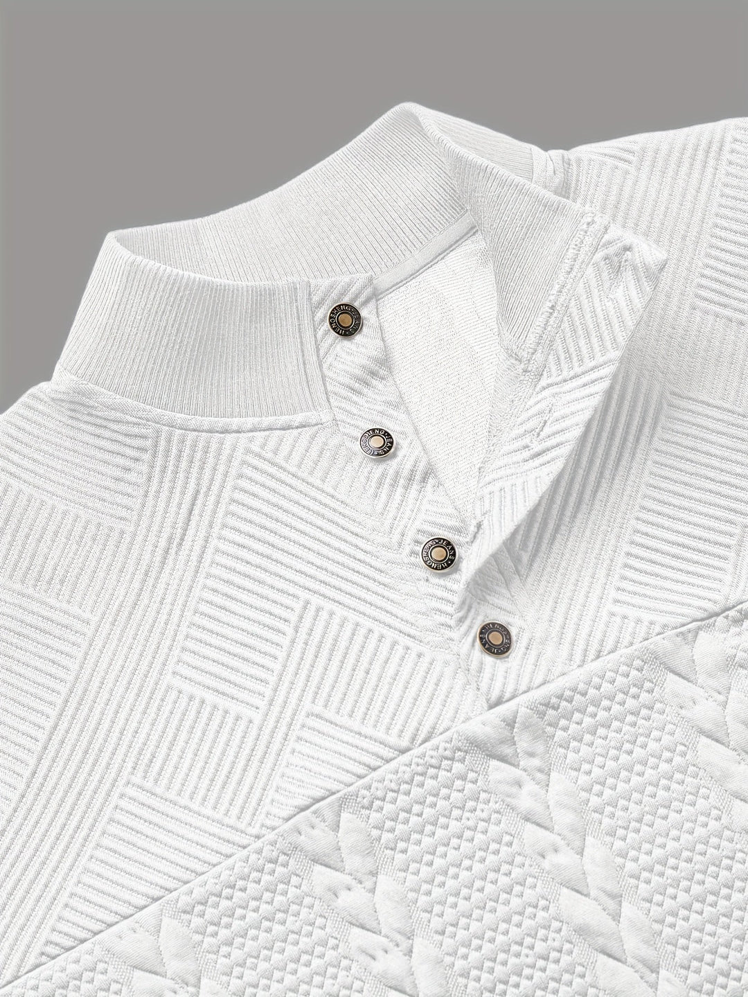 Sterling | Texturerad Pullover med Ståkrage