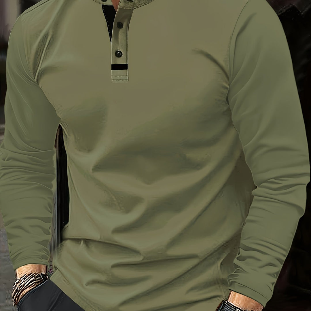 Jasper | Raffinerad långärmad Henley