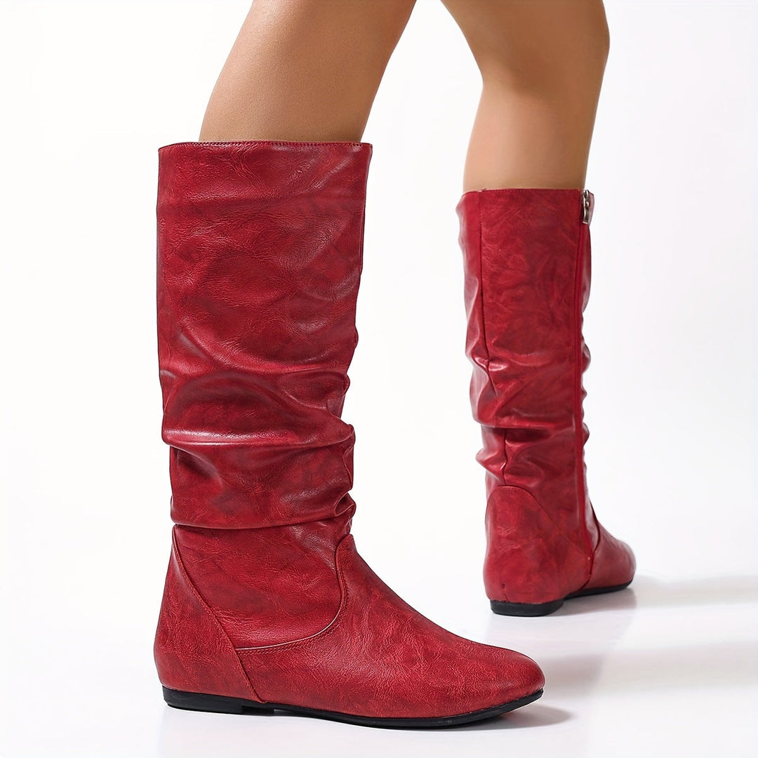 Maureen | Slouchade Stövlar Mid-Calf
