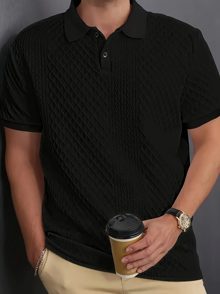 Nathaniel | Förfinad Texturerad Polo