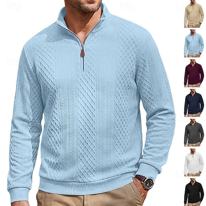 Nash | Texturerad Quarter-Zip Pullover