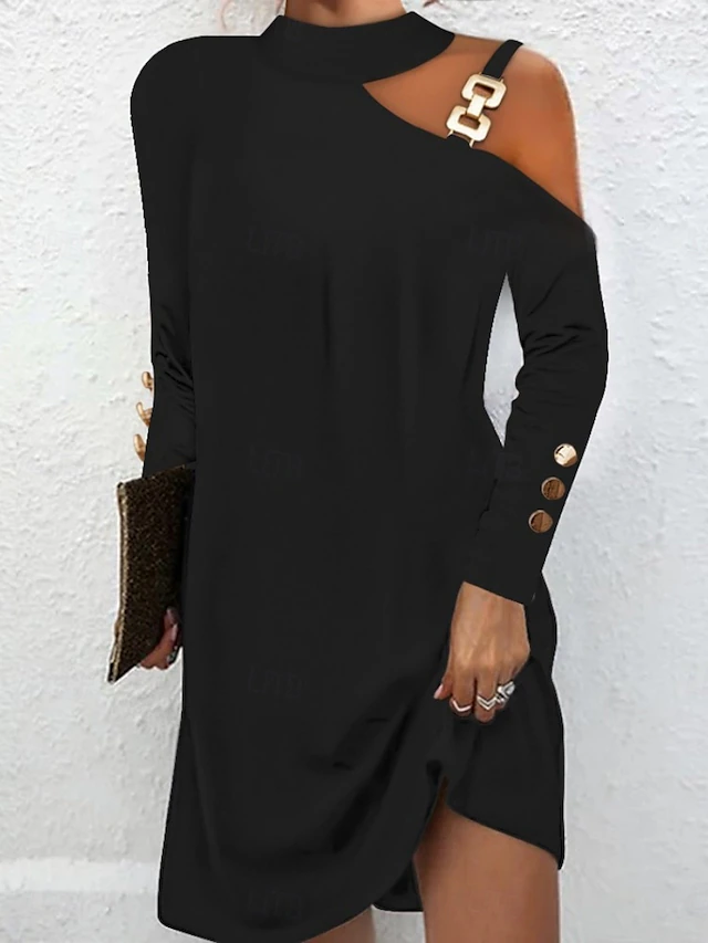 Rowena | Elegant Kylskulder Klänning