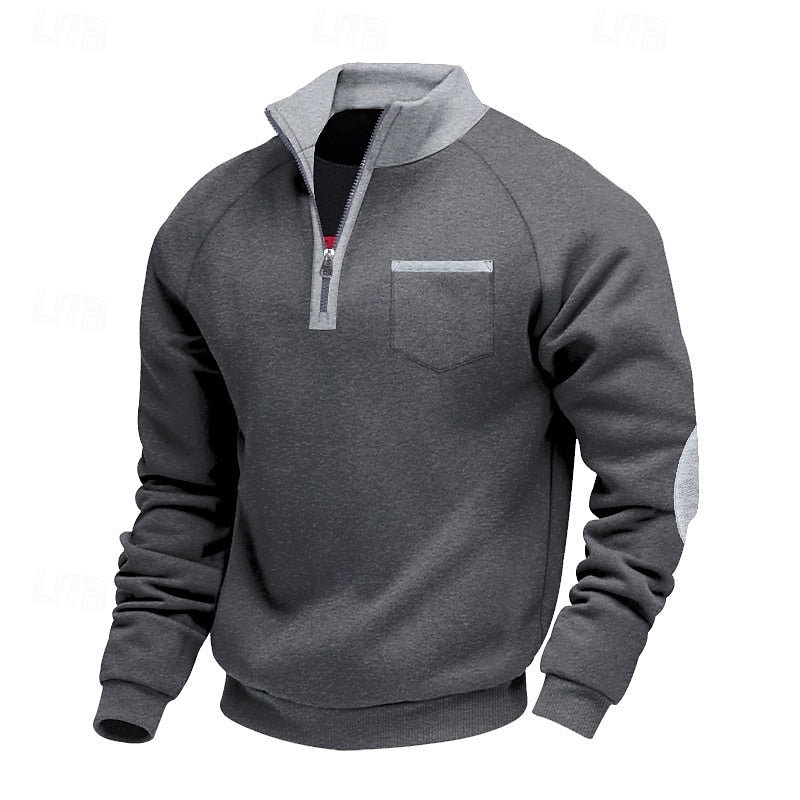 Keith | Quarter-Zip Färgblöck Pullover