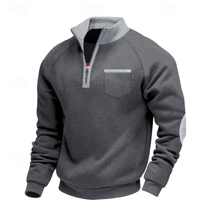Keith | Quarter-Zip Färgblöck Pullover