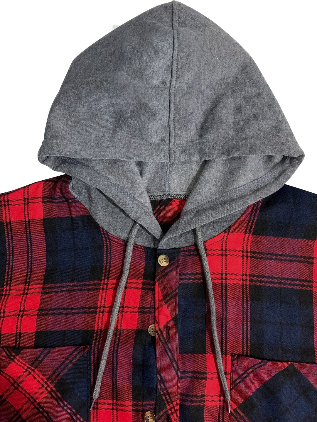Braxton | Rutig Hoodie Skjorta