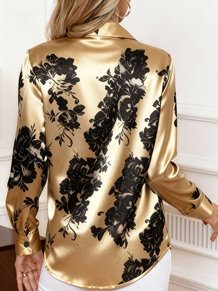 Cecily | Blommig Elegant Blus