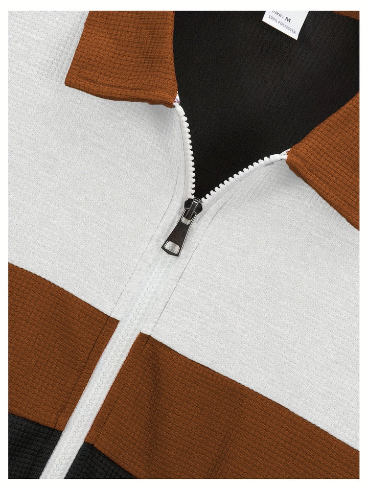 Cameron | Färgblock Zip-Up Jacka