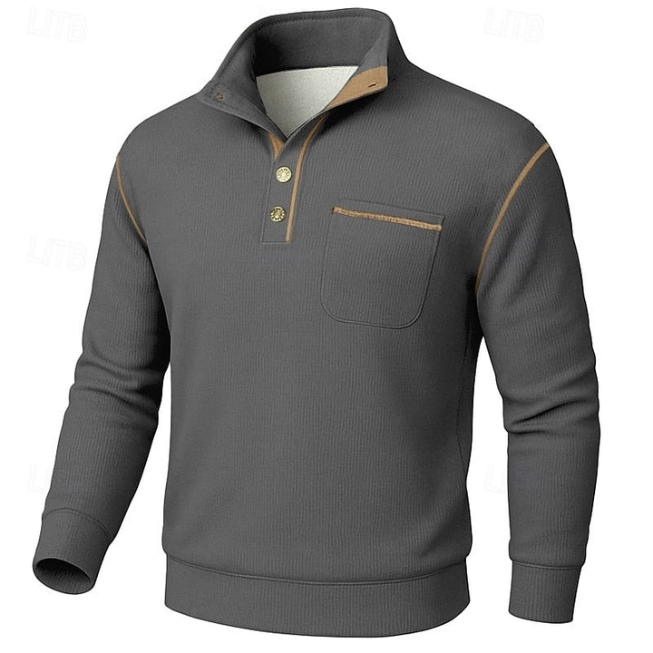 Conrad | Texturerad Halvknäpp Pullover