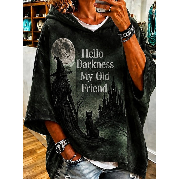 Esme | Halloween Grafisk Huva Hoodie