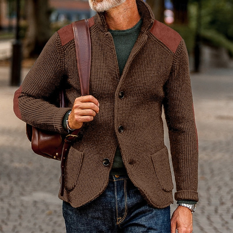 Archer | Texturerad Stickad Cardigan