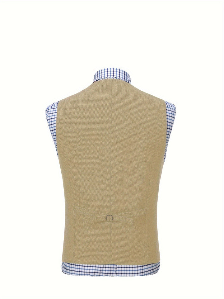 Colton | Heritage Herringbone Vest