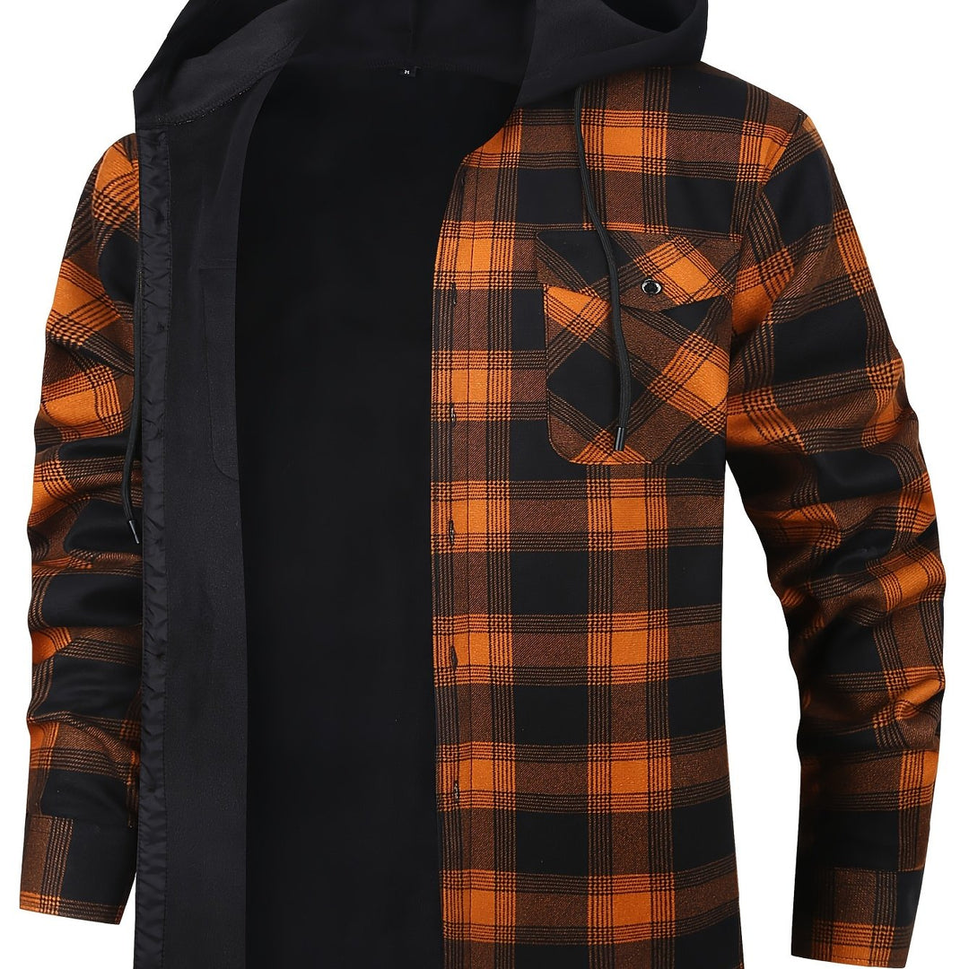 Desmond | Hoodie-rutig skjorta jacka
