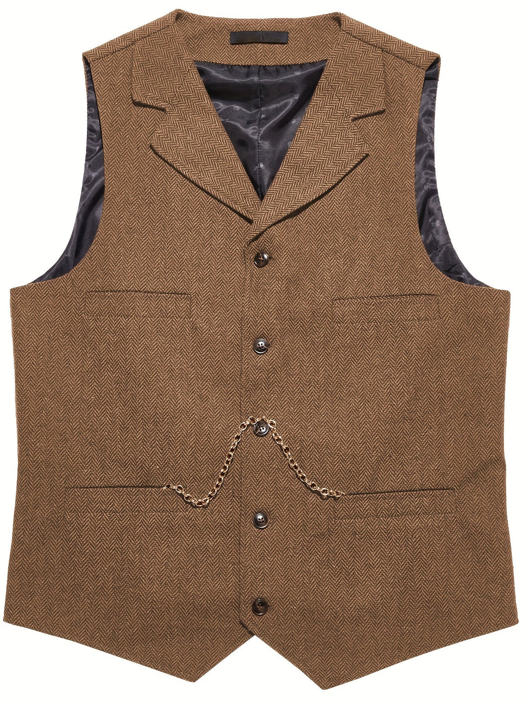 Byron | Raffinerad Herringbone Väst