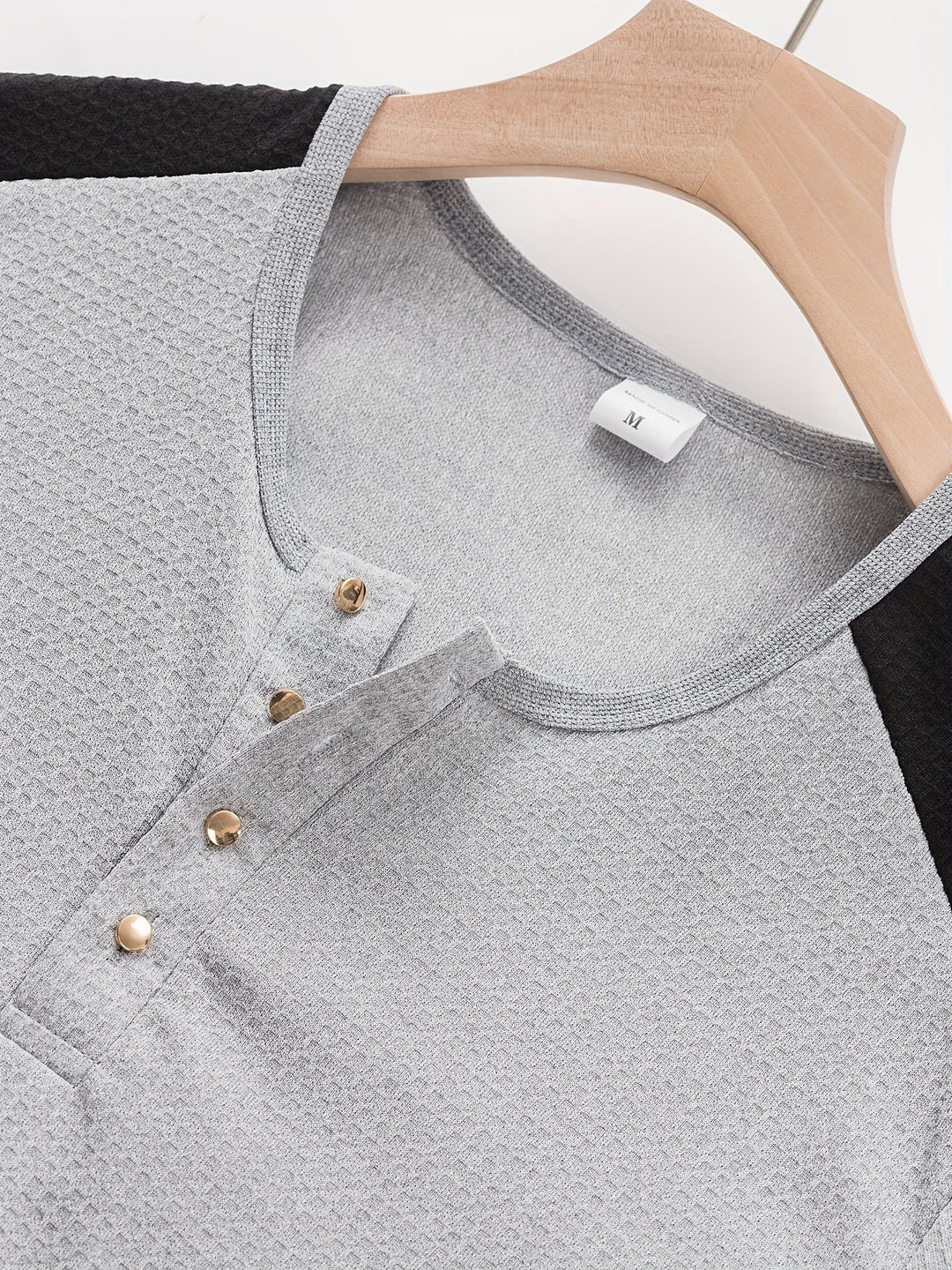 Curtis | Texturerad långärmad Henley