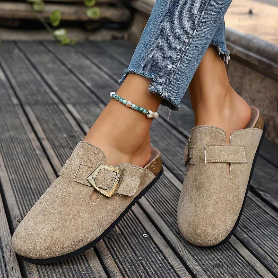 Winona | Slip-On Mules med Spänne
