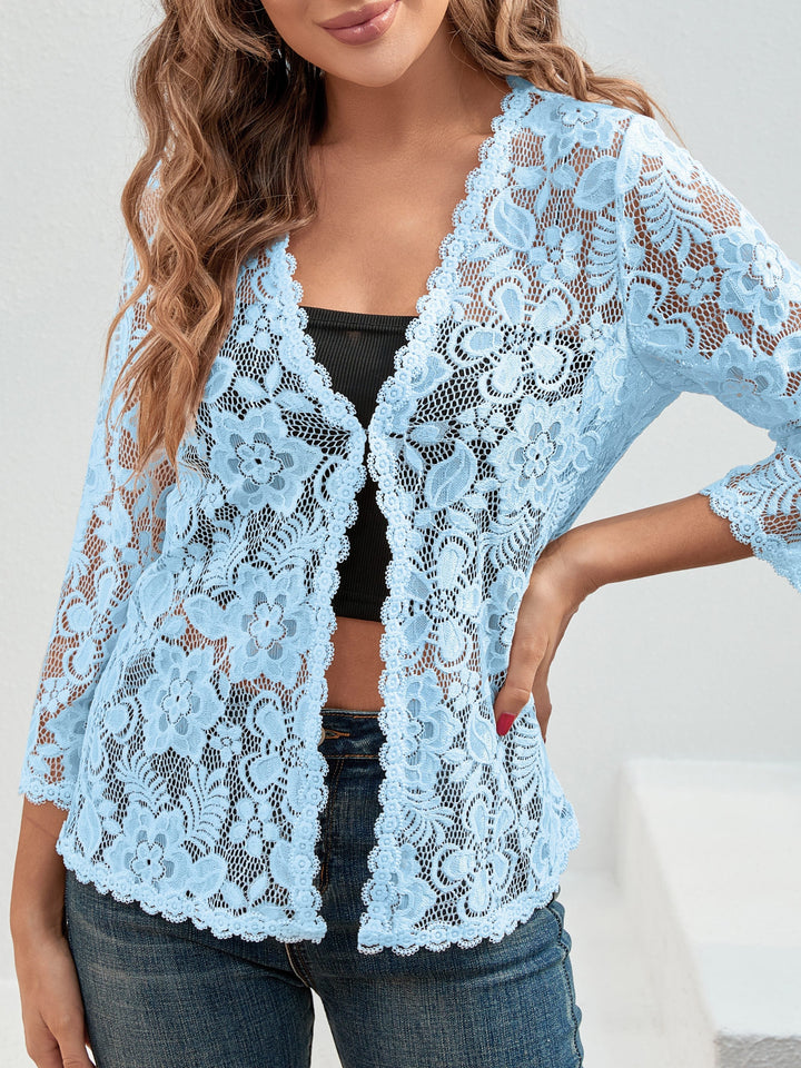 Cassandra | Blommig Öppen Cardigan