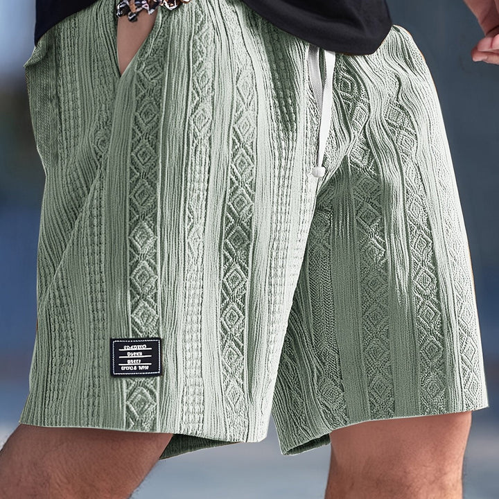 Nolan | Texturerade Drawstring Shorts