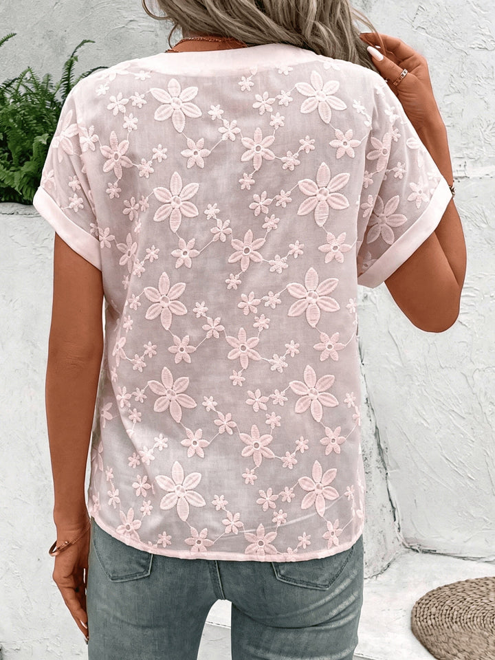 Lorraine | Blommig V-ringad Blus