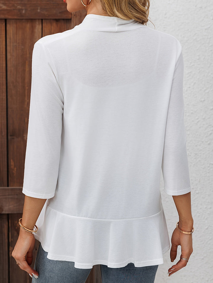 Juniper | Öppen Framsida Volangkant Cardigan
