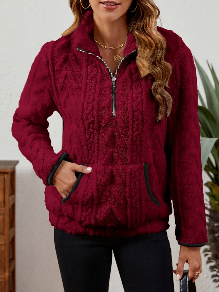 Delilah | Mysig Halvdragkedja Pullover