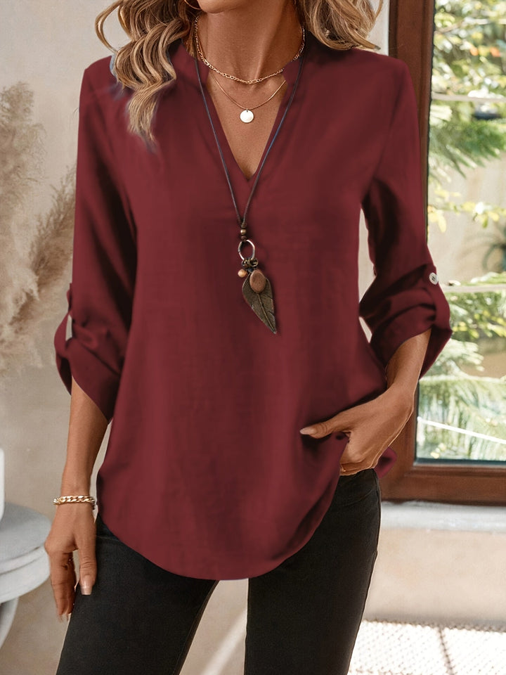 Corinne | Raffinerad V-ringad Blus