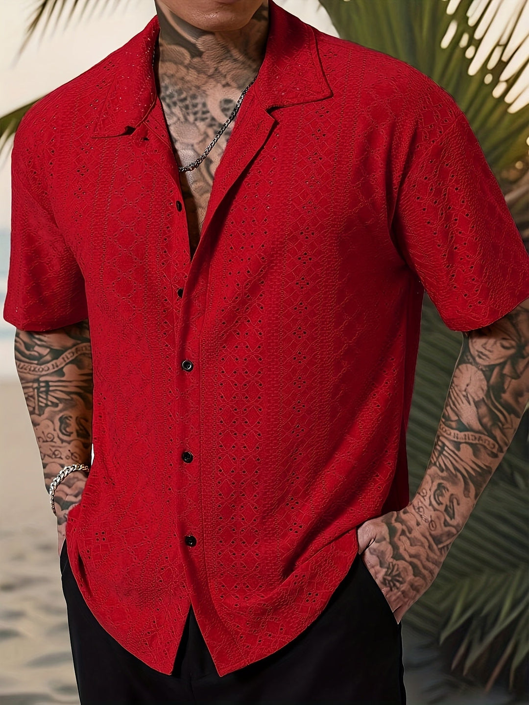Julian | Texturerad Resortskjorta