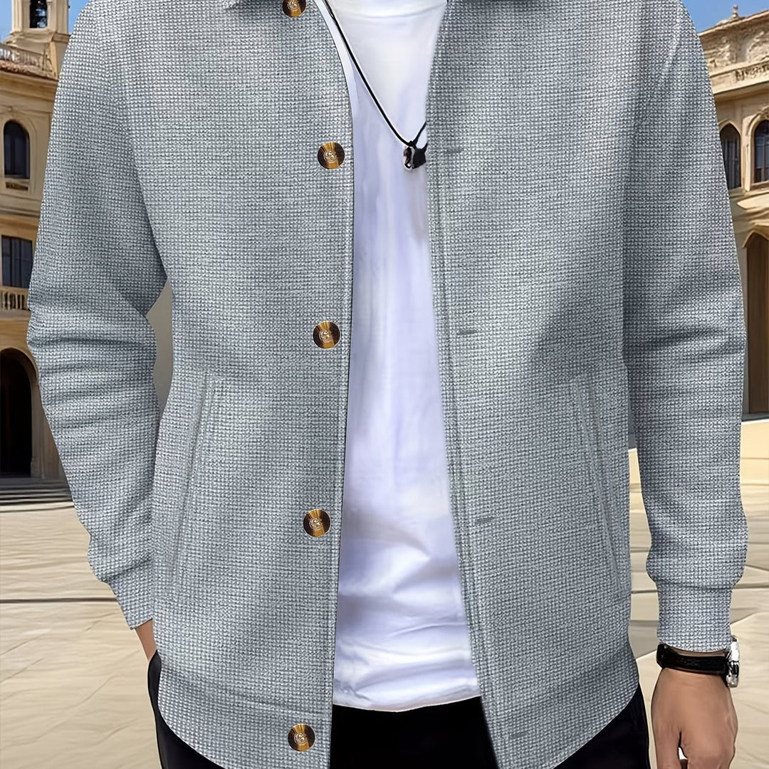 Foster | Texturerad Knappjacka