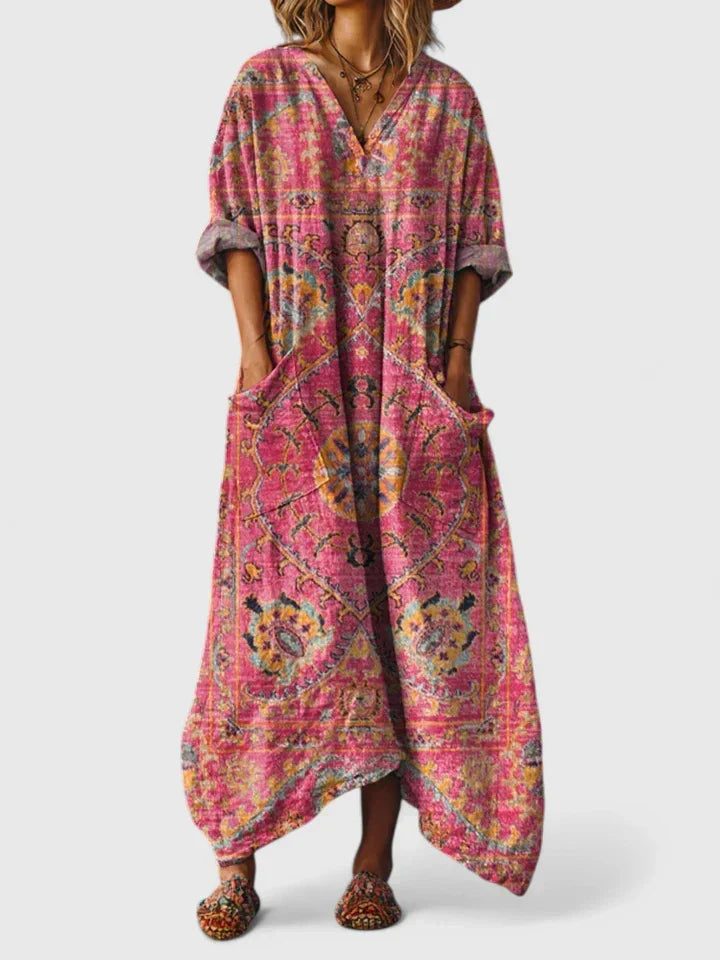 Aurora | Elegant Oversize Klänning med Fickor