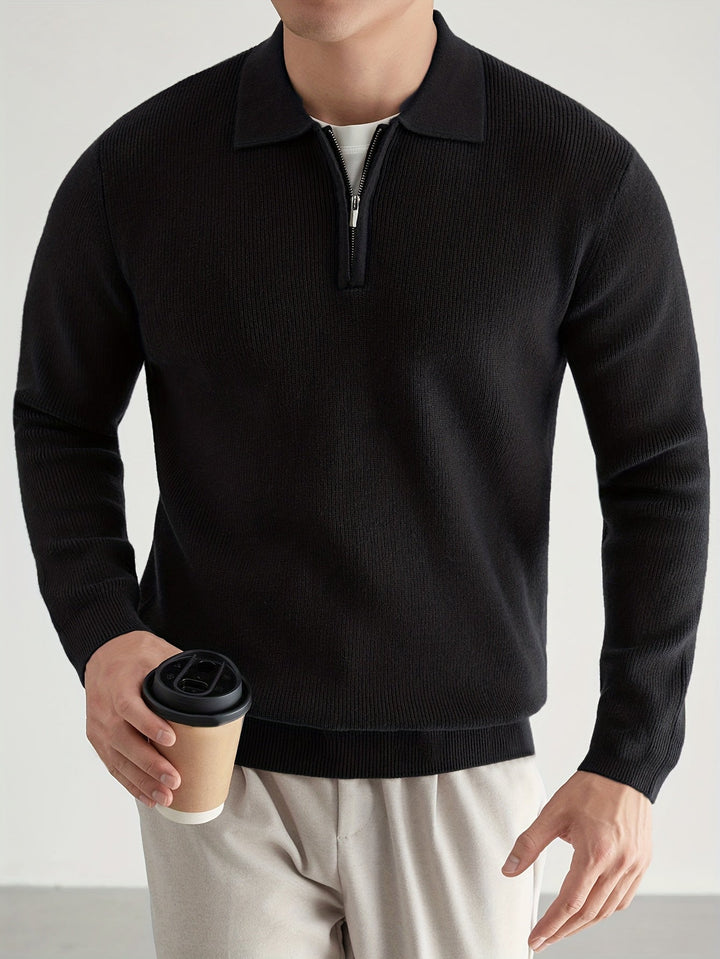 Donovan | Förfinad Quarter-Zip Polo Tröja