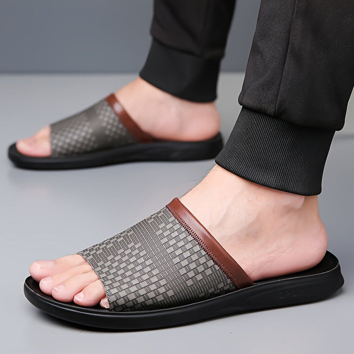 Elliot | Vävda Slide Sandaler