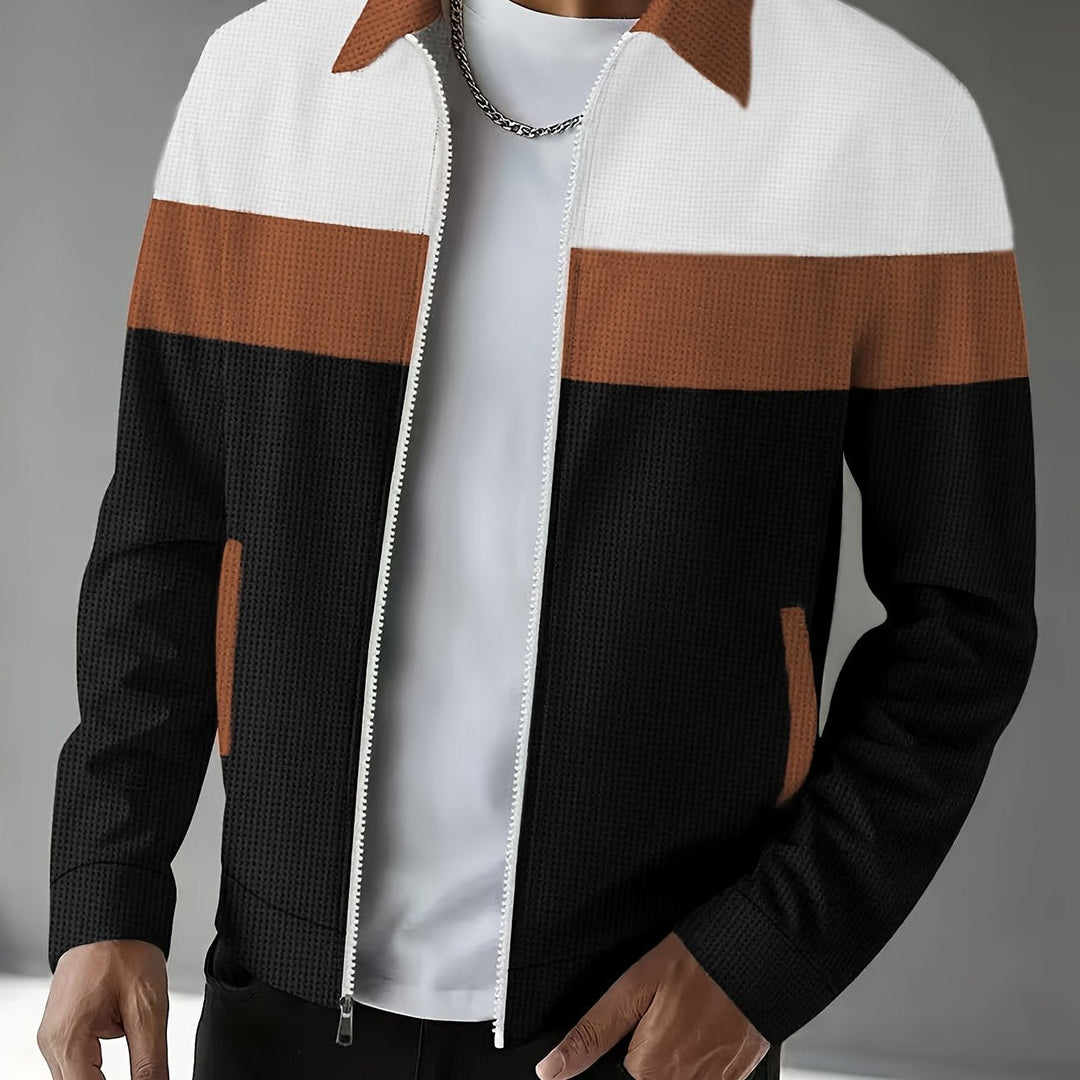 Cameron | Färgblock Zip-Up Jacka